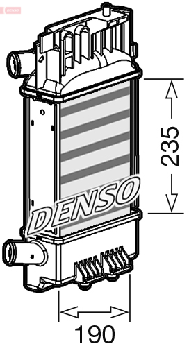 DENSO DIT50012 Ψυγείο αέρα υπερπλήρωσης for SUBARU TOYOTA