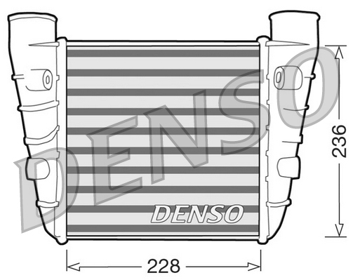 DENSO DIT99001 Ψυγείο αέρα υπερπλήρωσης for MASERATI