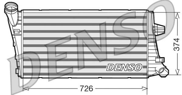 DENSO DIT99020 Ψυγείο αέρα υπερπλήρωσης for LDV