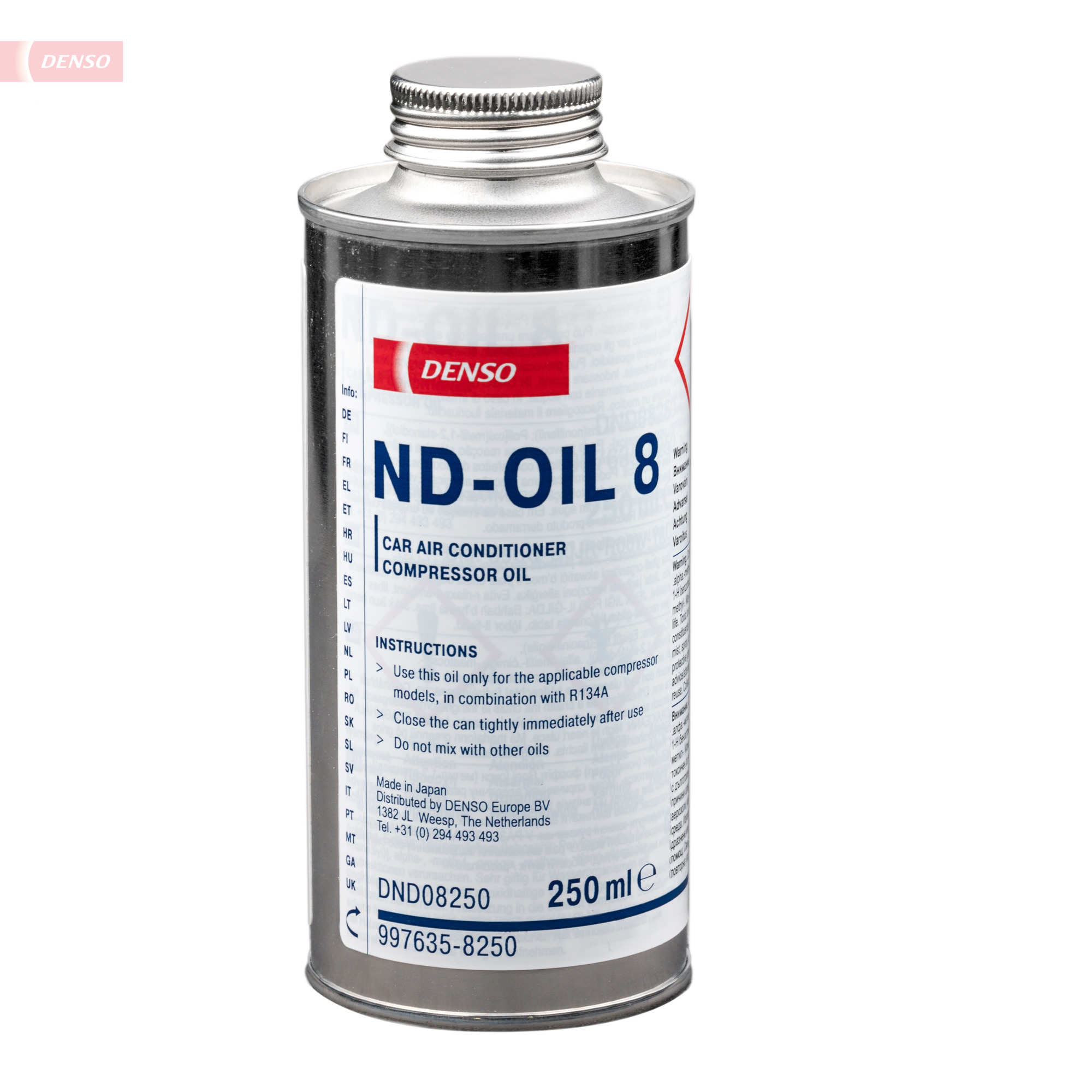 DENSO DND08250 Oil, compressor for ABARTH ALFA ROMEO ASTON MARTIN AUDI BENTLEY BMW BMW (BRILLIANCE) CHRYSLER CITROËN CUPRA DAIHA