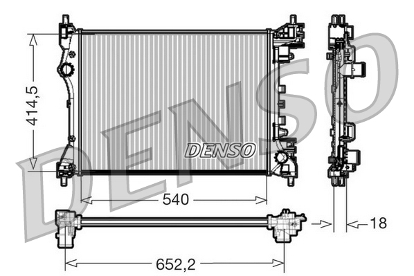 DENSO DRM01005 Radiator,...