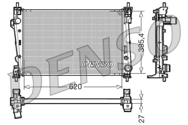 DENSO DRM01006 Radiator,...