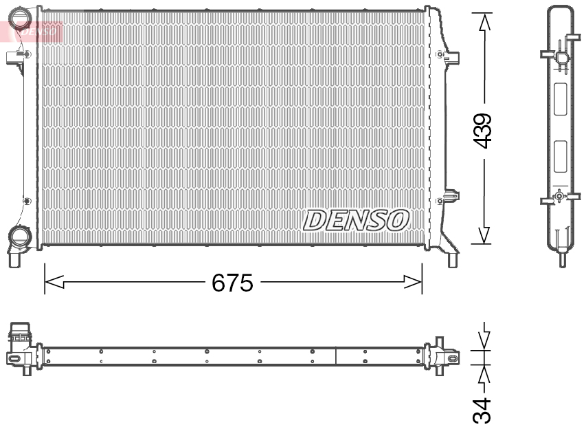 DENSO DRM02027 Radiator, engine cooling