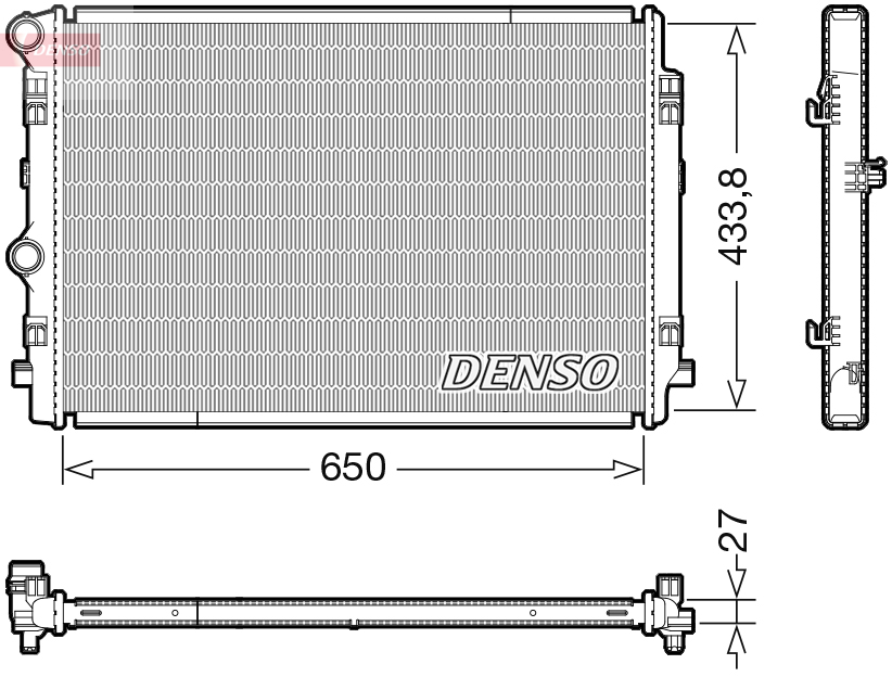 DENSO DRM02044 Radiator, engine cooling