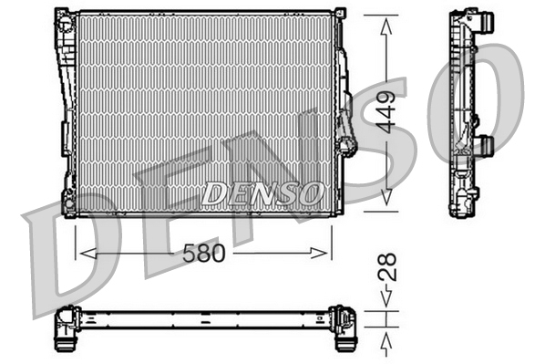 DENSO DRM05069 Radiator,...
