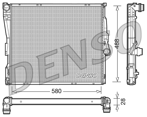 DENSO DRM05090 Radiator,...
