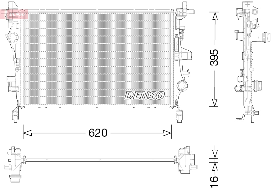 DENSO DRM09044 Radiator,...