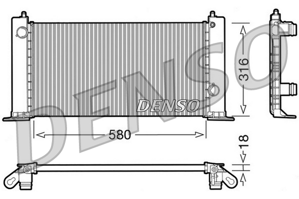 DENSO DRM09120 Ψυγείο, ψύξη...