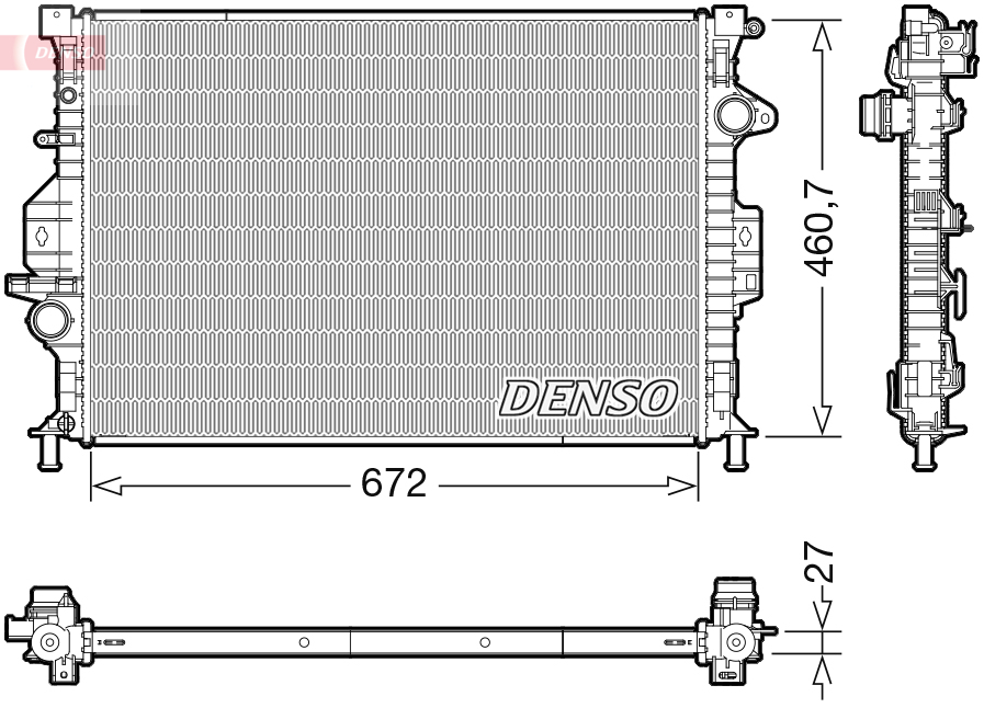DENSO DRM10115 Radiator,...