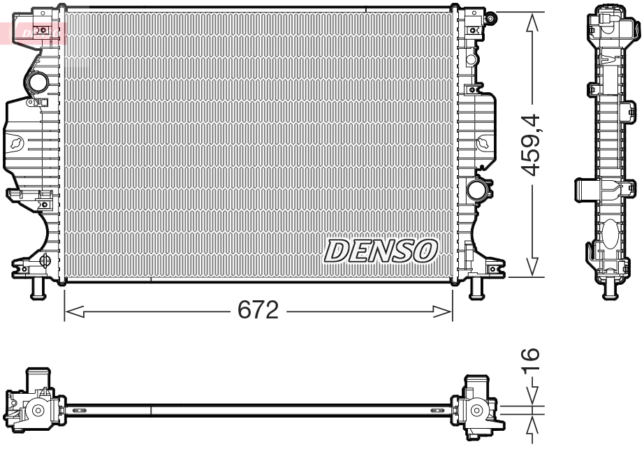 DENSO DRM10121 Radiator,...