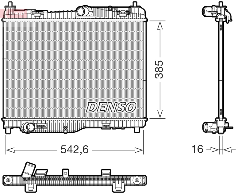 DENSO DRM10123 Radiator,...