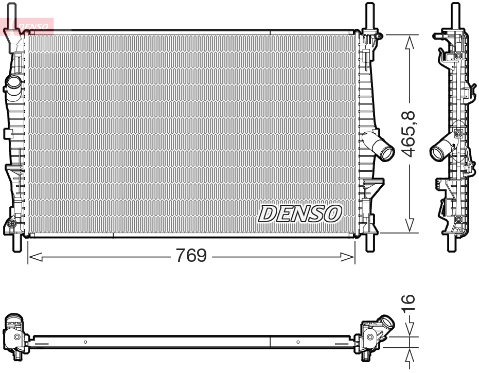 DENSO DRM10124 Radiator,...