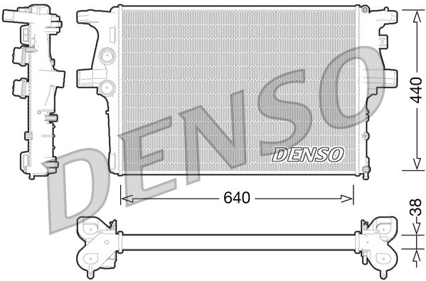 DENSO DRM12008 Radiator,...