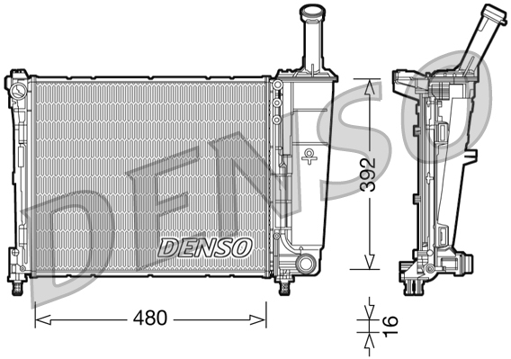 DENSO DRM13016 Ψυγείο, ψύξη...