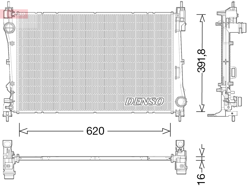 DENSO DRM13017 Ψυγείο, ψύξη...