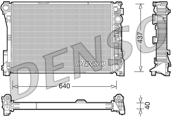 DENSO DRM17046 Radiator,...