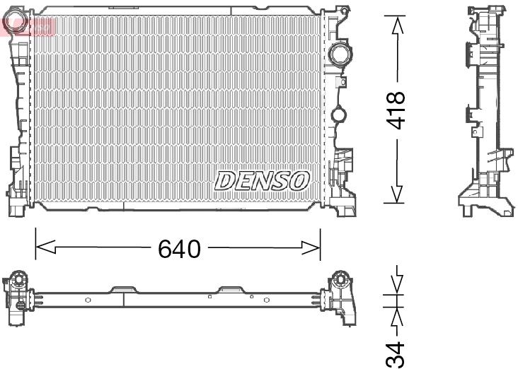 DENSO DRM17047 Radiator, engine cooling