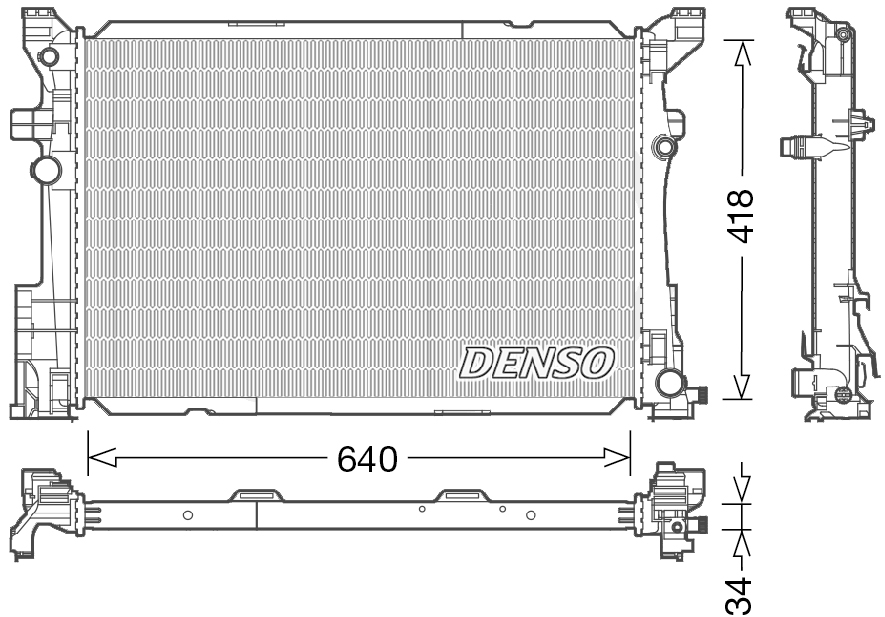 DENSO DRM17054 Radiator,...