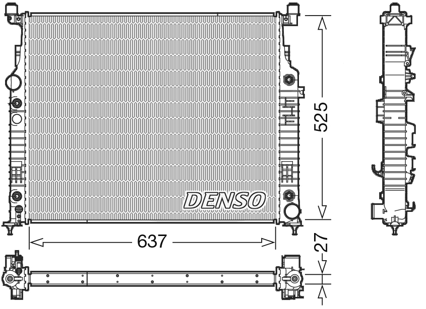DENSO DRM17056 Radiator,...