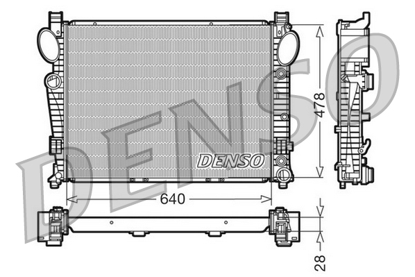 DENSO DRM17093 Radiator,...