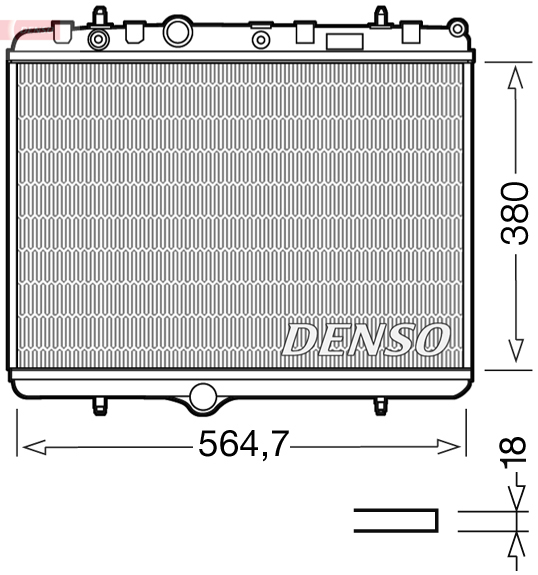 DENSO DRM21055 Radiator,...