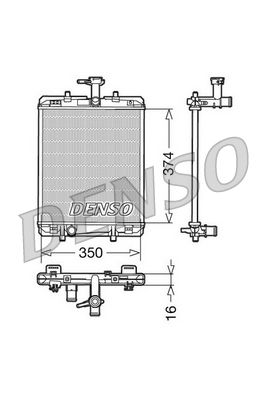 DENSO DRM21602 Radiator,...