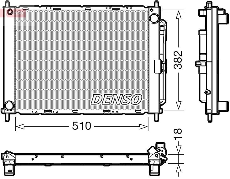DENSO DRM23111 Μονάδα ψύξης for RENAULT