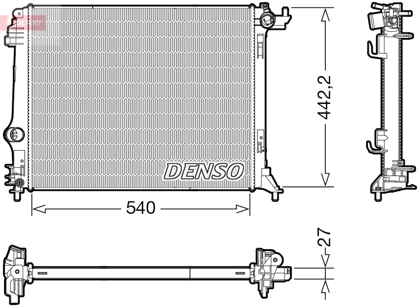 DENSO DRM23115 Radiator,...