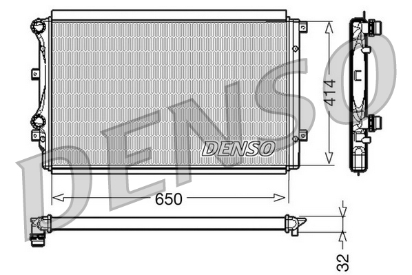 DENSO DRM32015 Radiator,...