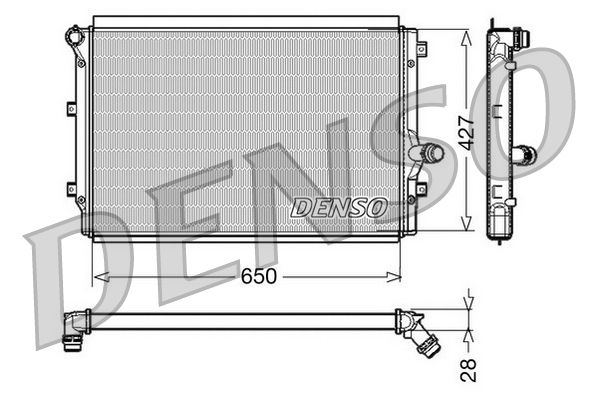 DENSO DRM32017 Radiator,...