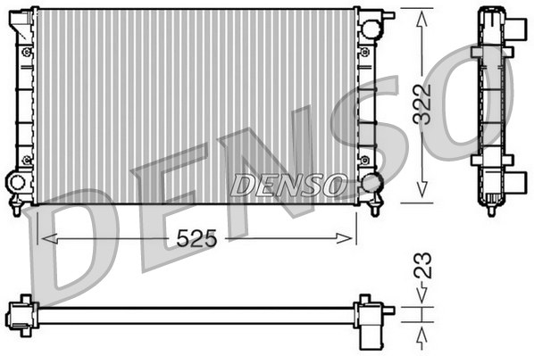 DENSO DRM32024 Radiator, engine cooling