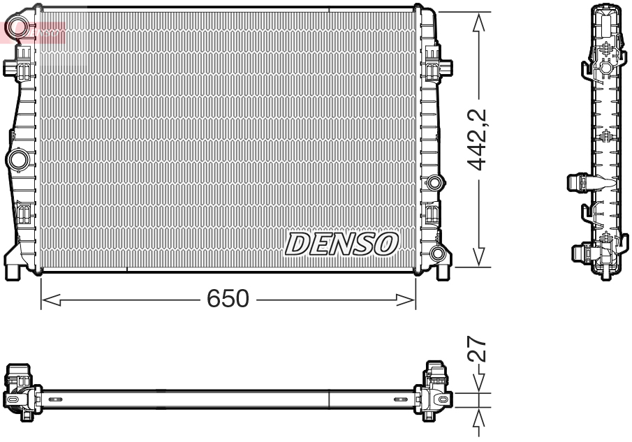 DENSO DRM32058 Radiator,...