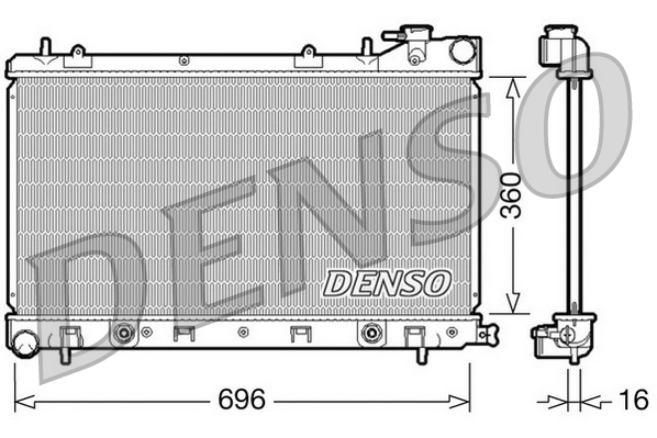 DENSO DRM36002 Radiator,...