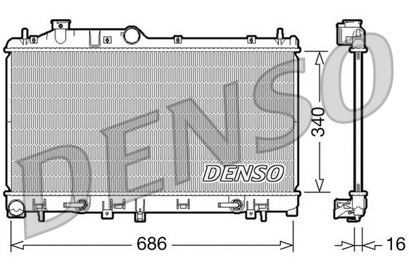 DENSO DRM36008 Radiator,...