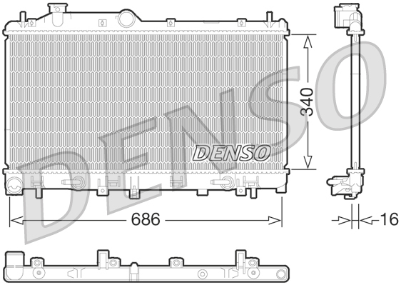 DENSO DRM36015 Radiator,...