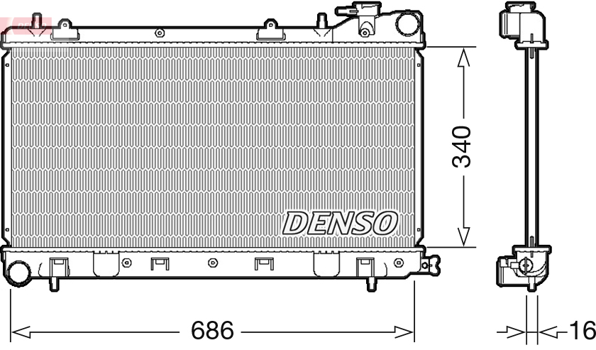DENSO DRM36017 Radiator,...