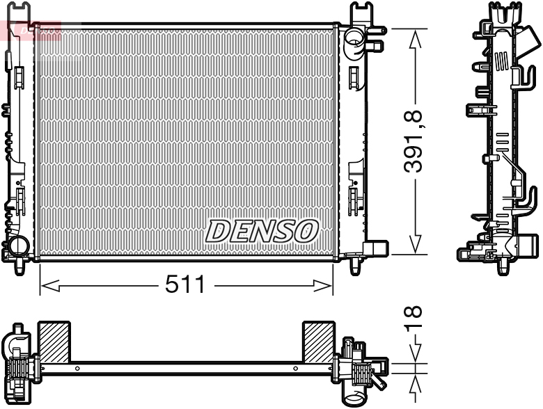 DENSO DRM37002 Radiator,...