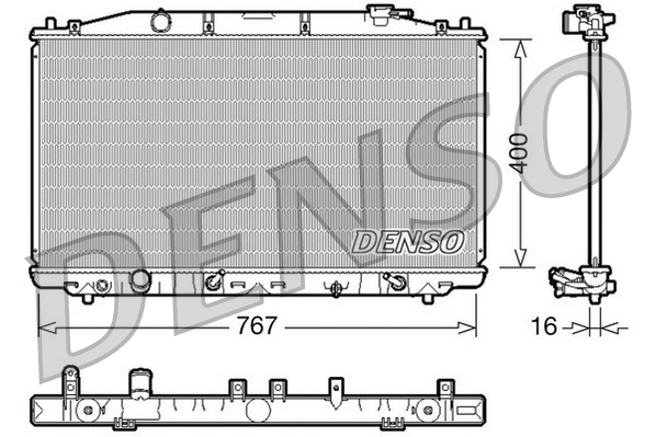 DENSO DRM40025 Radiator,...