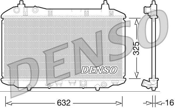 DENSO DRM40031 Radiator,...