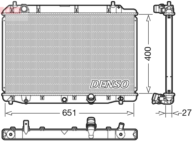 DENSO DRM40036 Radiator,...
