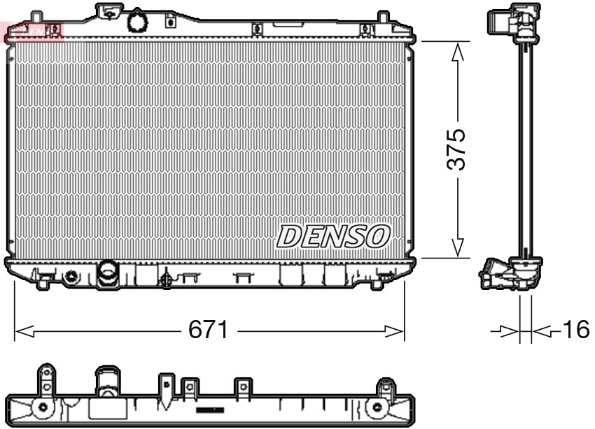 DENSO DRM40037 Radiator,...