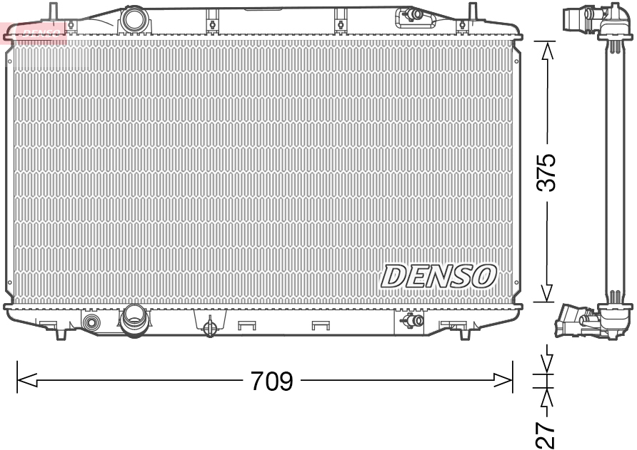 DENSO DRM40041 Radiator,...