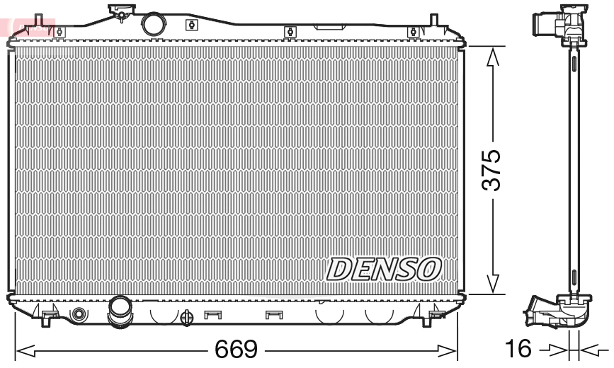 DENSO DRM40042 Ψυγείο, ψύξη...