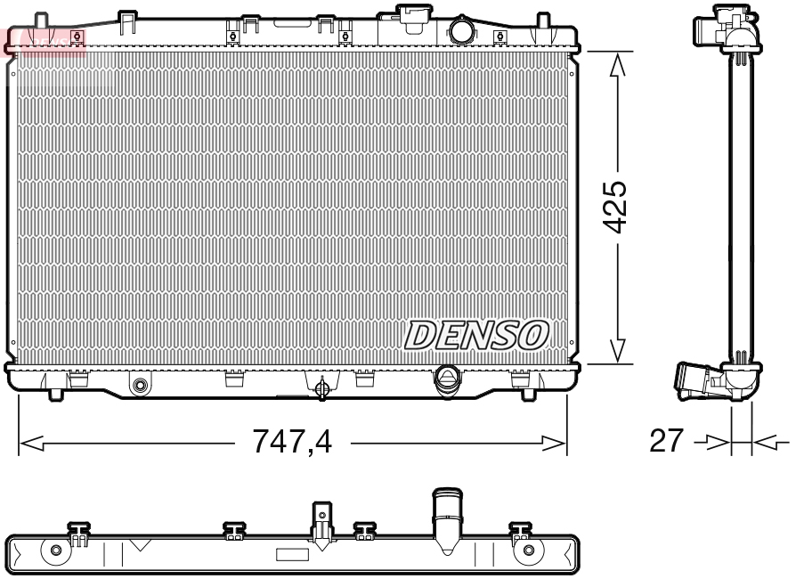 DENSO DRM40052 Radiator,...