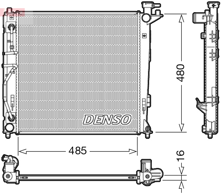 DENSO DRM41007 Radiator,...