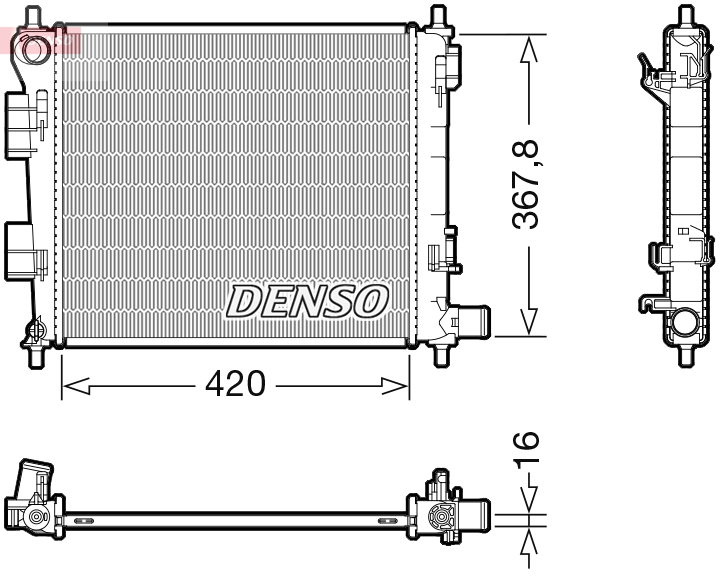 DENSO DRM41025 Ψυγείο, ψύξη...