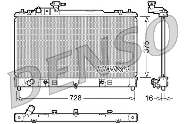 DENSO DRM44021 Radiator,...