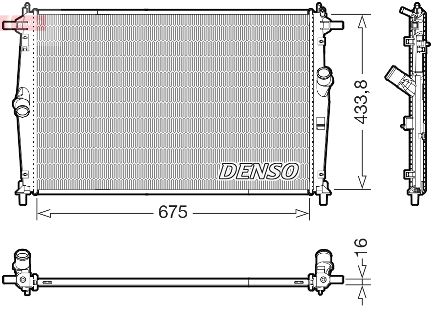 DENSO DRM44054 Radiator,...