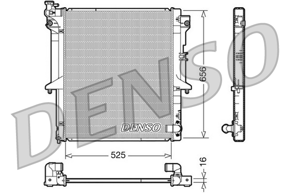 DENSO DRM45017 Radiator,...