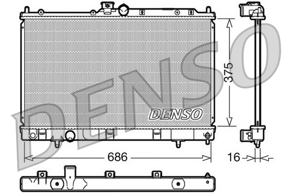 DENSO DRM45025 Radiator,...